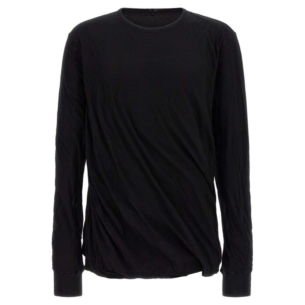 Rick Owens Black Cotton Men's T-Shirt